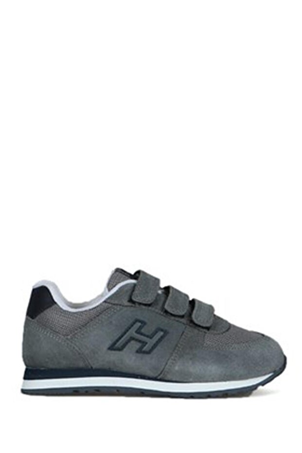 Peru Genuine Leather Gray Children's Sneakers