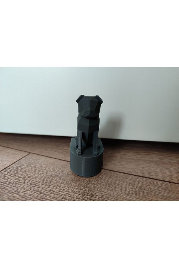 Sevimli Pug Köpek Kapı Stoperi Siyah - 1
