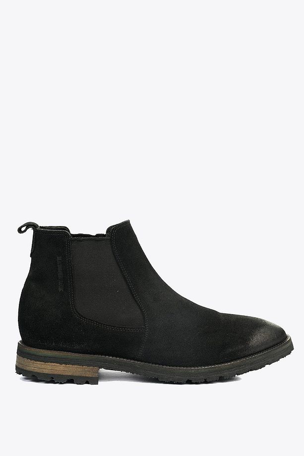 Merdane Boot Hakiki Deri Siyah Süet Outdoor Erkek Bot - 1