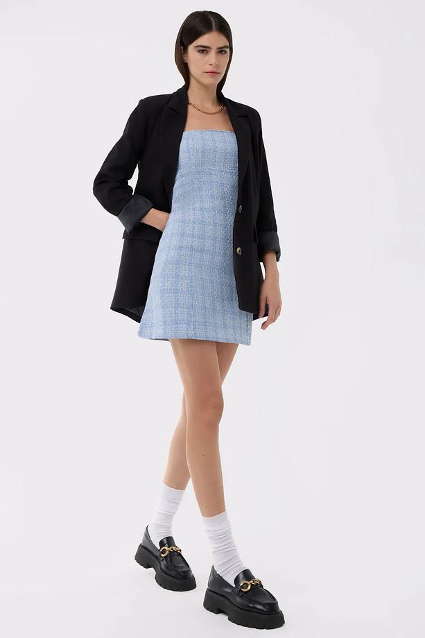 Tüvit Süper Mini Elbise - 4