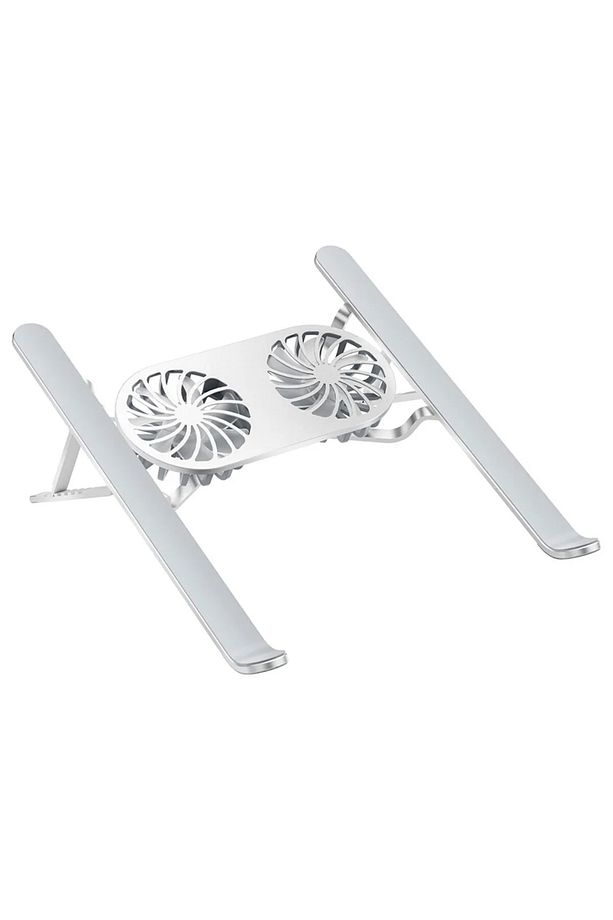 ÇİFT FANLI TAŞINABİLİR ALÜMİNYUM NOTEBOOK SOĞUTUCU STAND (4832) - 3