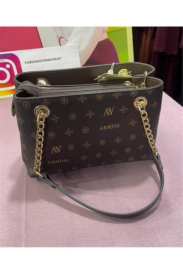 Brown Printed 332 Model Bag - 2