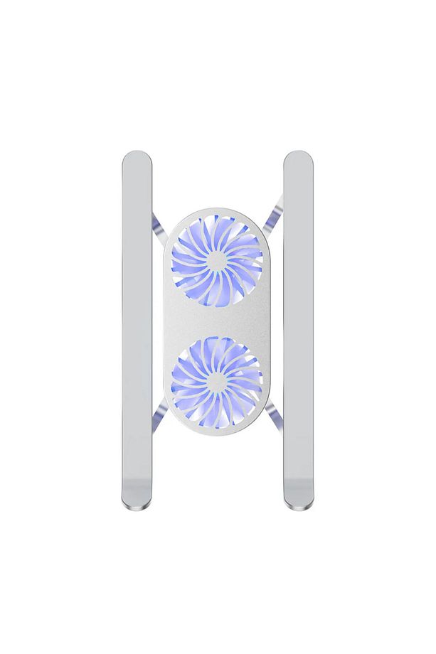 ÇİFT FANLI TAŞINABİLİR ALÜMİNYUM NOTEBOOK SOĞUTUCU STAND (4832) - 4