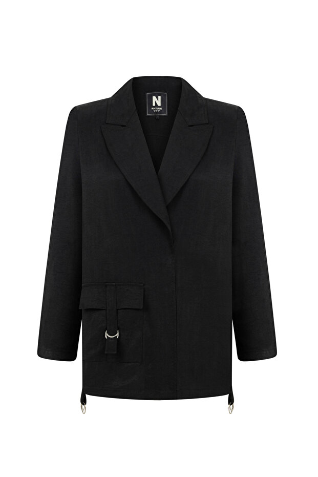 سترة مزدوجة الصدر مع جيوب - 6