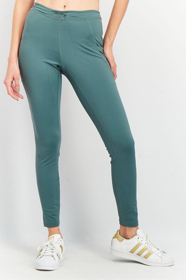 Women Sportswear Fit Running Tights, Green