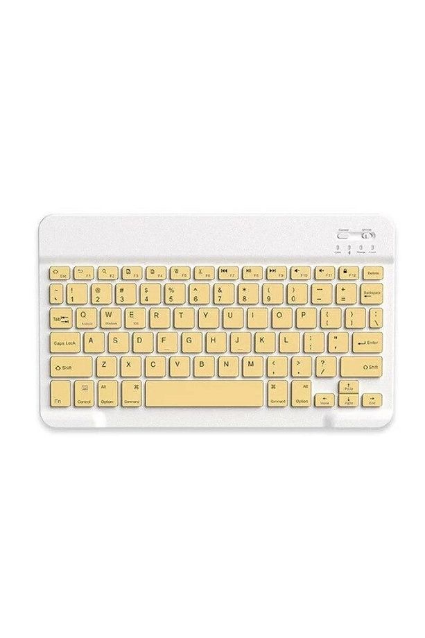 Bluetooh Wıreless Keyboard Sarı Ingilizce Q Kablosuz Klavye Bk3002 - 1