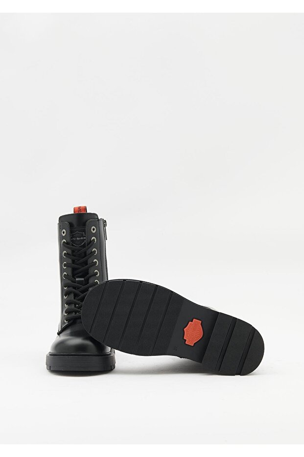 Deri Siyah Kadın Bot 026Z100077 - 5