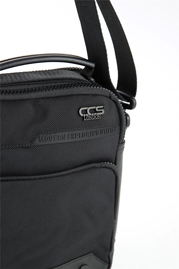 حقيبة محفظة سوداء للرجال - 6