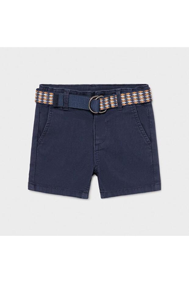 Baby Boy Pique Shorts with Belt