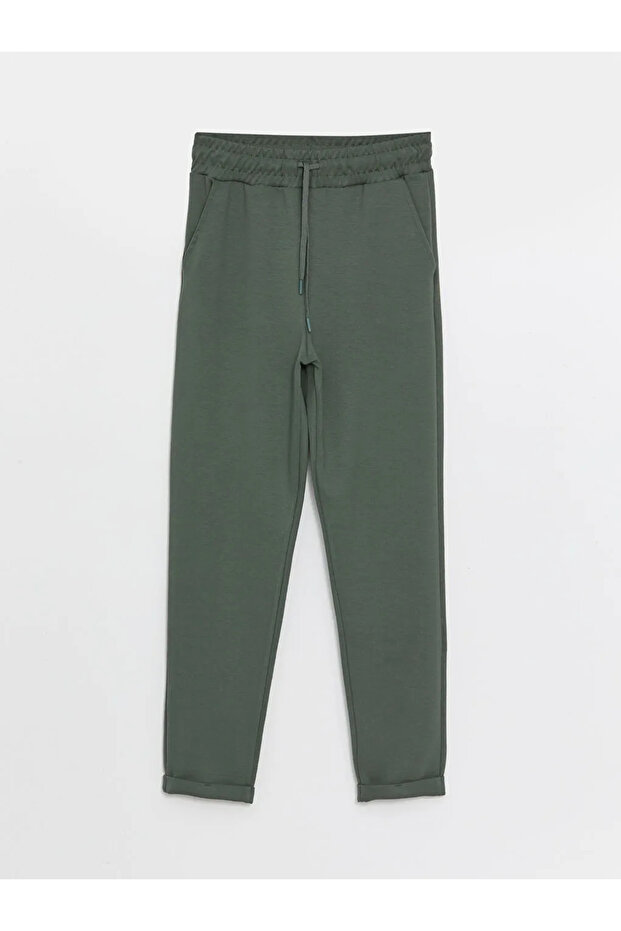 LCW Modest  Kadın Beli Lastikli Düz Eşofman Altı - 5