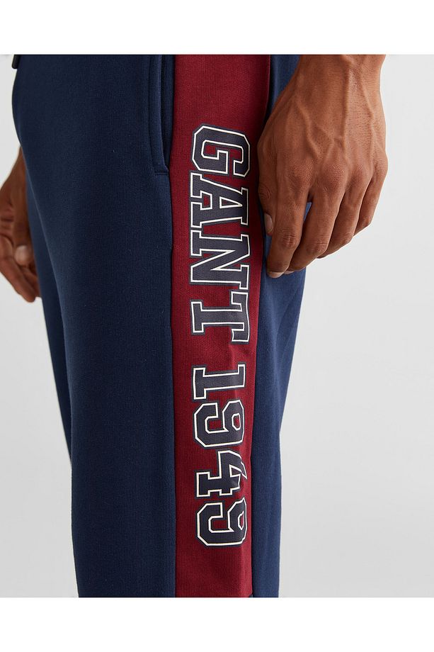 Erkek Lacivert Regular Fit Logolu Eşofman Altı - 5