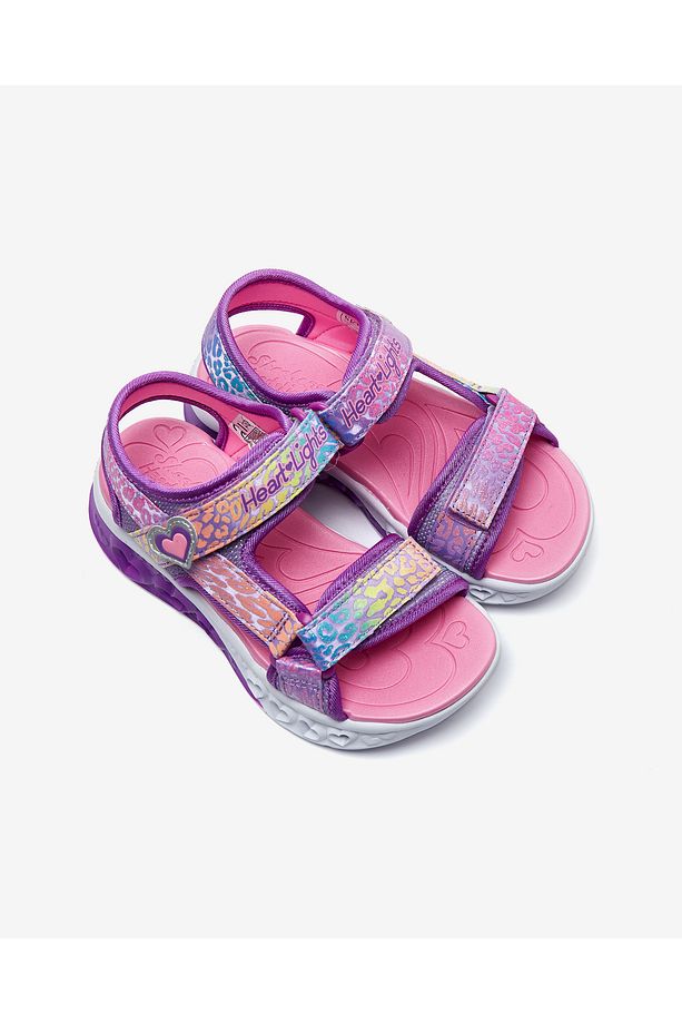 Flutter Hearts Sandal Büyük Kız Çocuk Mor Işıklı Sandalet 302967l Lvmt - 6