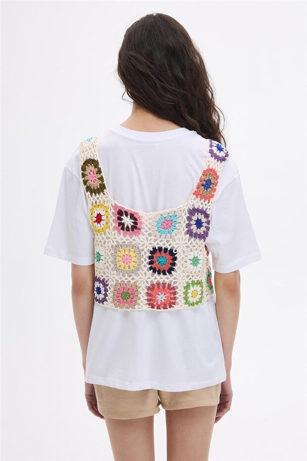 Renkli Patchwork Bluz - 5