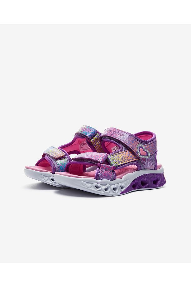 Flutter Hearts Sandal Büyük Kız Çocuk Mor Işıklı Sandalet 302967l Lvmt - 3