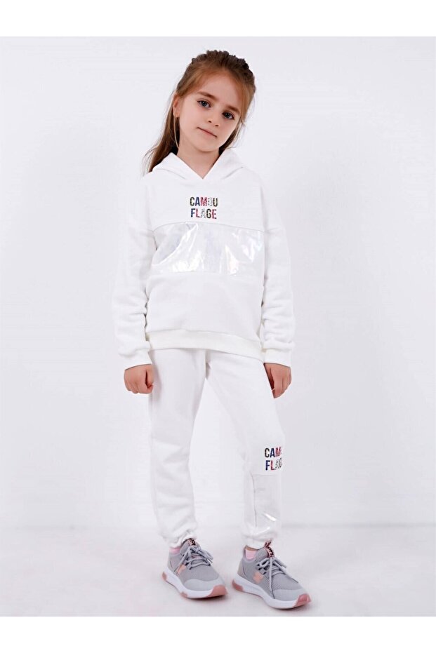 Girl's Hooded Tracksuit Set