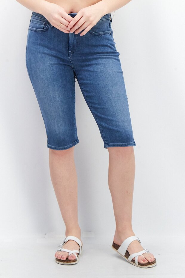 Women Shorts Stretch Shorts, Navy