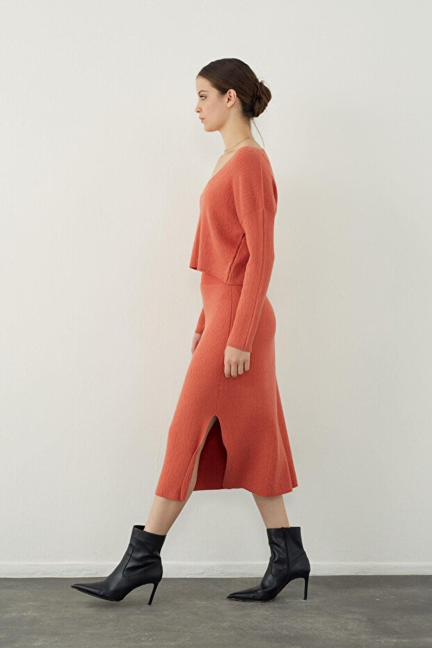 Pembe Oversize Yumuşak Dokulu Basic Triko Kazak - 4