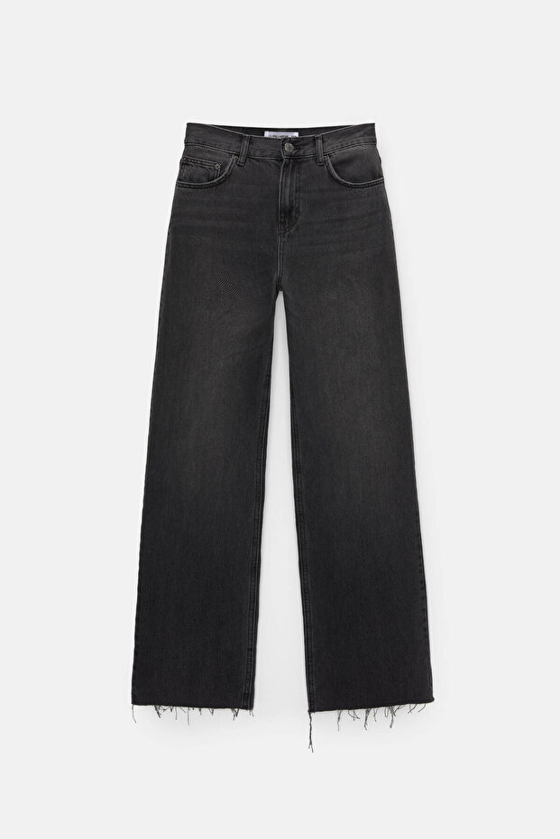 Yüksek bel straight fit jean - 6