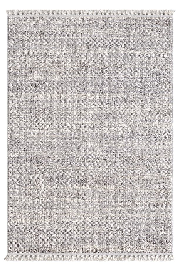 Konfor Bastia 1276 Krem Gri Yumuşak Örgü Modern Dokuma Bukle Halı - 5