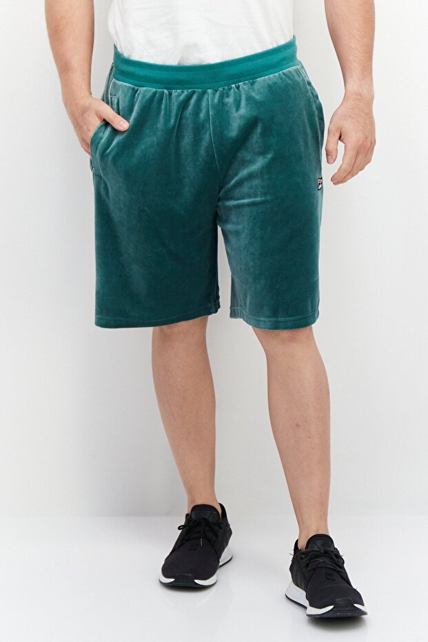 Men Sportswear Fit Brand Logo Training Shorts, Sage Green