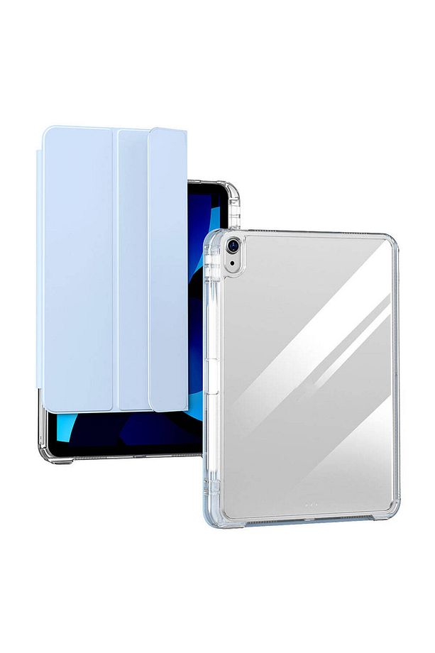 Apple iPad 10. Nesil 10.9 Kılıf Kalem Bölmeli Akrilik Şeffaf Ayrılabilir Case A2696 A2757 A2777 - 6