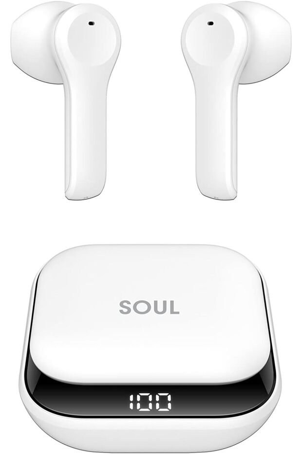 Soul 9 Pro Earbuds, 7H Talk Time, 100 hrs Standby, Compatible with Android/iOS/Harmony OS, White
