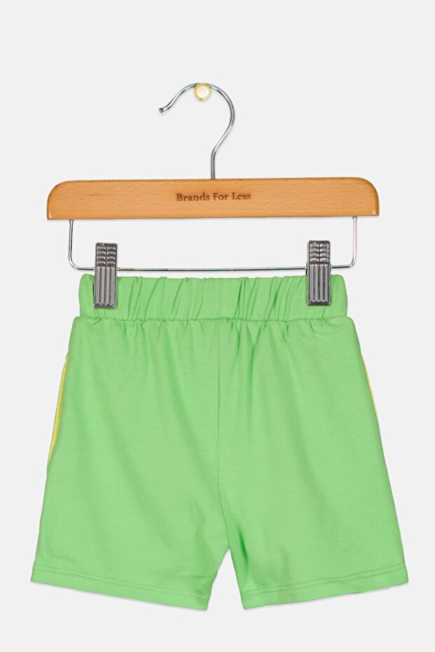 شورت سادة للأولاد الصغار، أخضر - 2