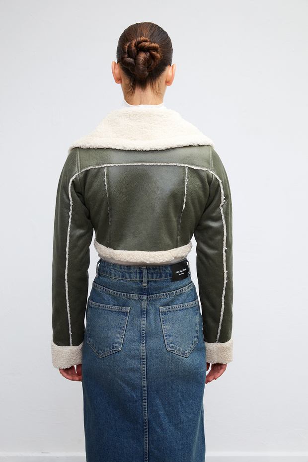 Deri Trucker Ceket - 5