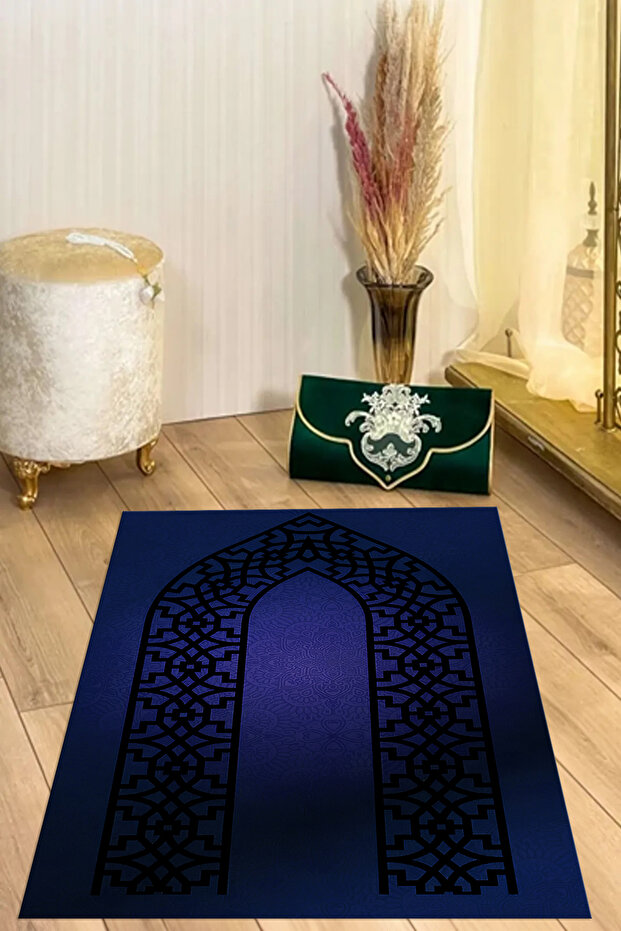 Digital Printed Non-Slip Base Washable Dowry Prayer Mat Prayer Mat