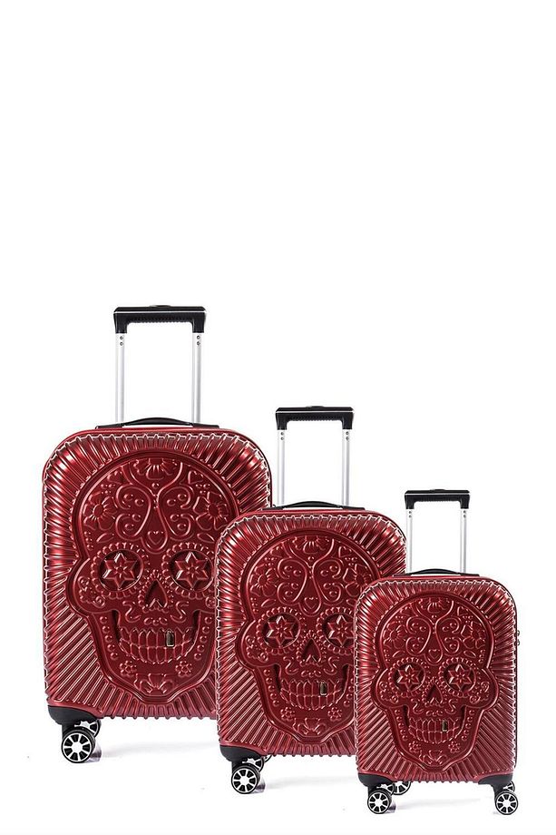 5186 Parlak Polıkarbon 3 Lü Valiz Seti - 5