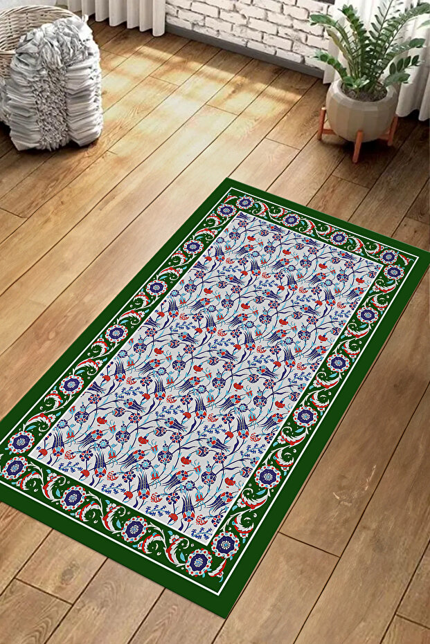 Digital Printed Non-Slip Base Washable Dowry Prayer Mat Prayer Mat