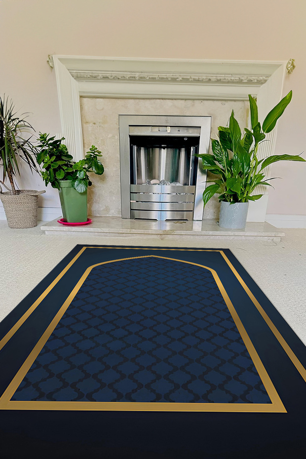 Digital Printed Non-Slip Base Washable Gift Dowry Prayer Mat Prayer Rug