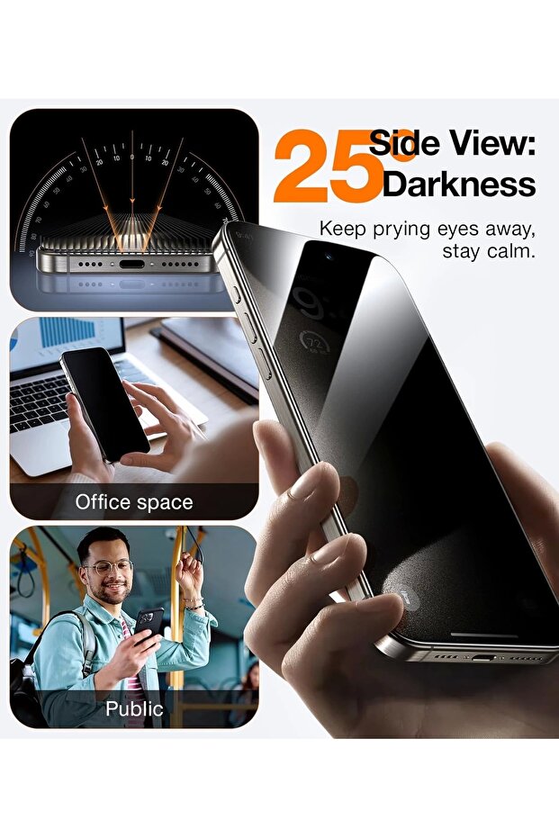 iPhone 15 5D Privacy Cleaning Kit - Ghost Hide, Screen Protector, Hidden Glass - 2