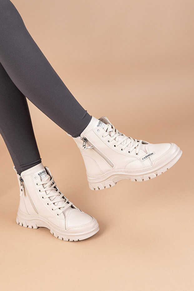 Fonsen Kadın Bej Bot - 3