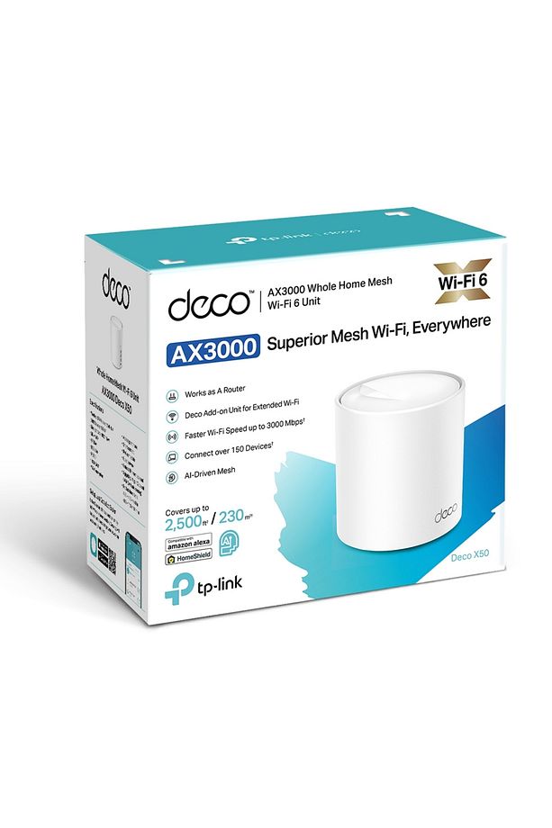 Deco X50(1-pack) Wi-Fi 6 Mesh Sistemi - 3