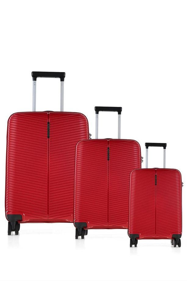 ÇÇS 5224 Polipropilen 3 Lü Valiz Seti - 4