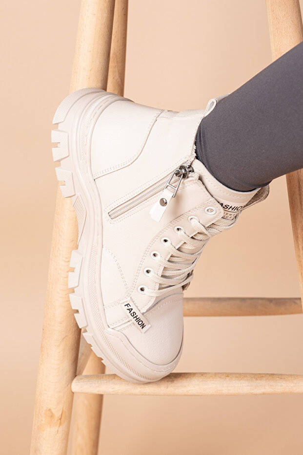 Fonsen Kadın Bej Bot - 5