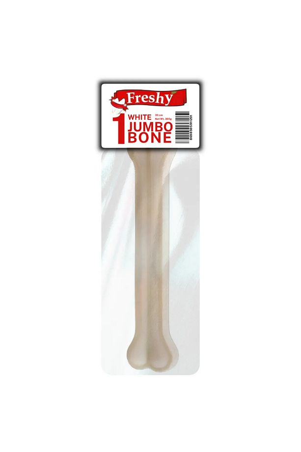 Jumbo Chew Bone White Orta Ve Büyük Irk Köpek Sütlü Çiğneme Ödül Kemiği 30 Cm 360 gr - 1