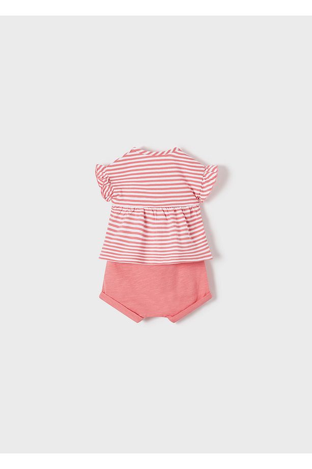 kız bebek yazlık tişört şort 4 lü set 1623 - 3