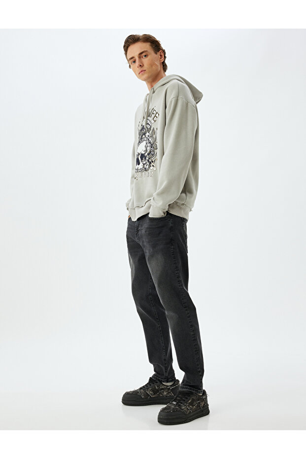 Black Men's Jeans 5Wam40128Id