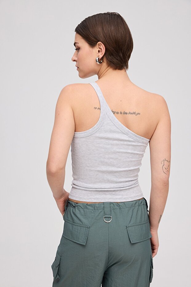 One shoulder basic top - 5