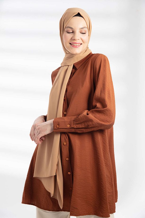 Krep Şal Camel - 4
