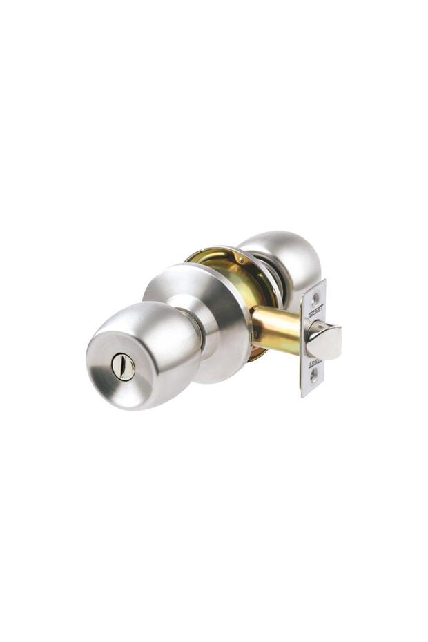 Kale Arco Kd040/36-300 - Satin Bathroom and Wc Type Knob Lock (Inside Button)