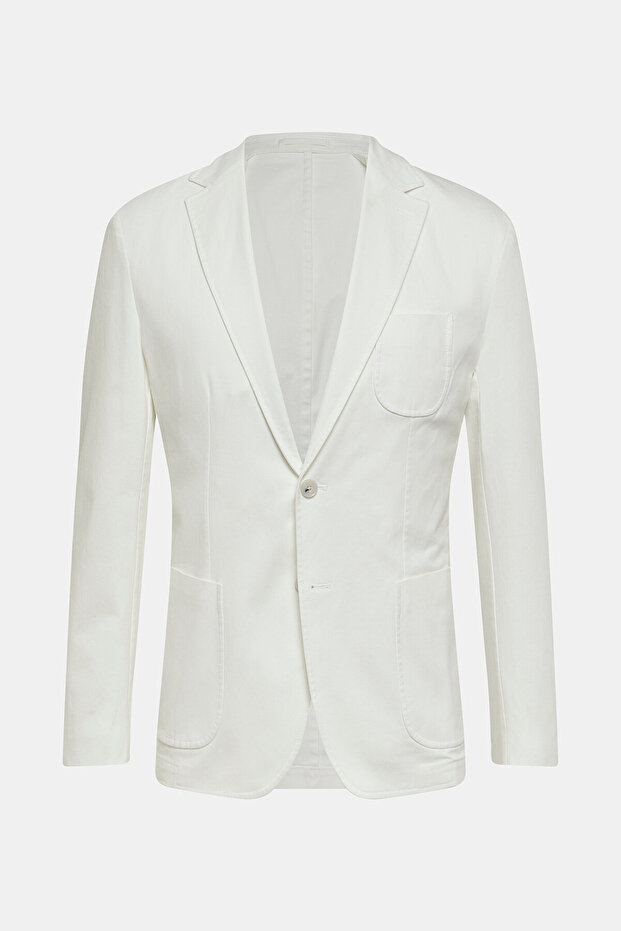 BEYAZ DÜĞMELİ CEKET - 1