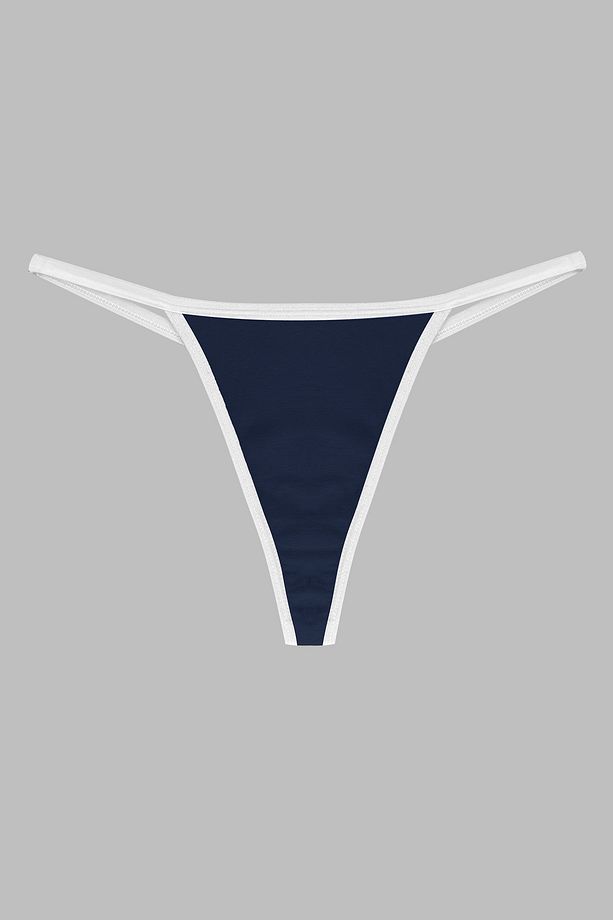 Kadın, Thong String, 2'li, Bordo, Lacivert - 4