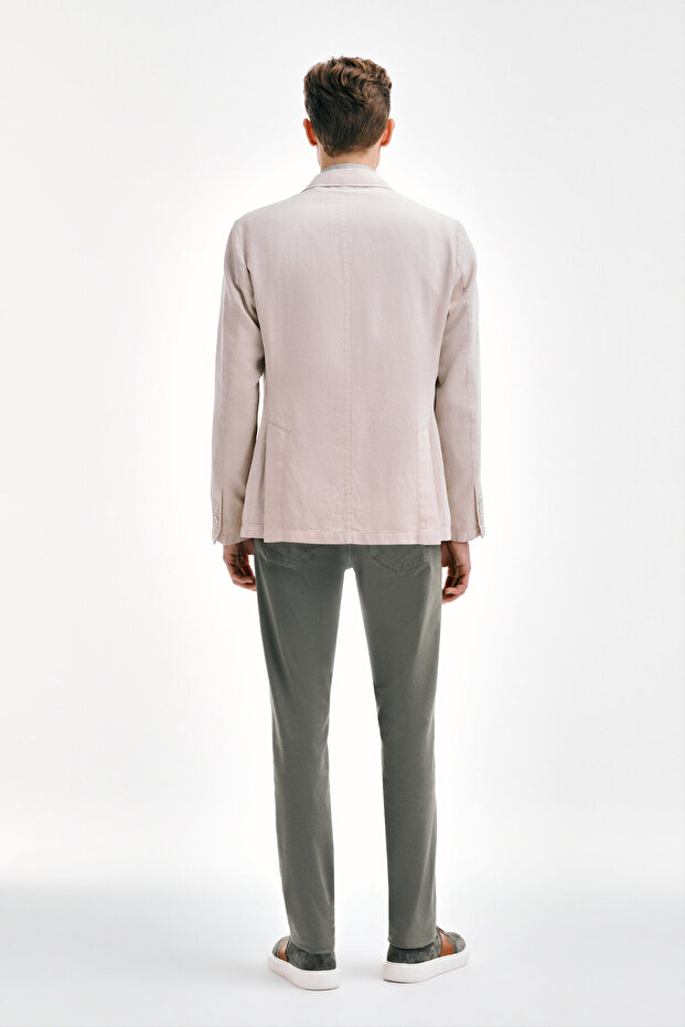 EKRU DÜĞMELİ CEKET - 6