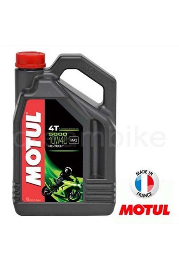 5000 10w40 4 Zamanlı Motosiklet Yağı 4 Lt. Made In France - 1