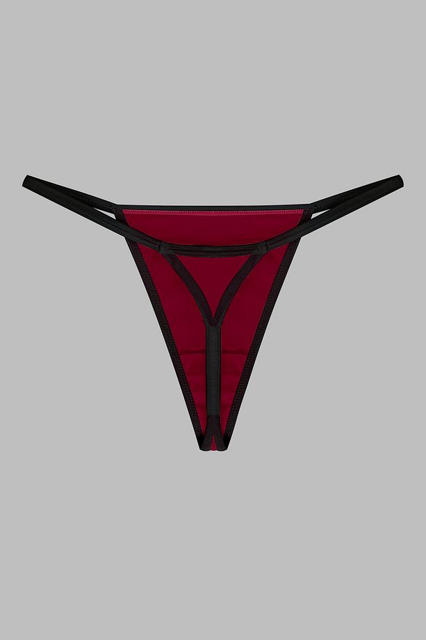 Kadın, Thong String, 2'li, Bordo, Lacivert - 3