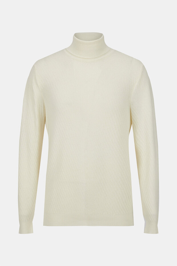 EKRU TRİKO KAZAK - 1