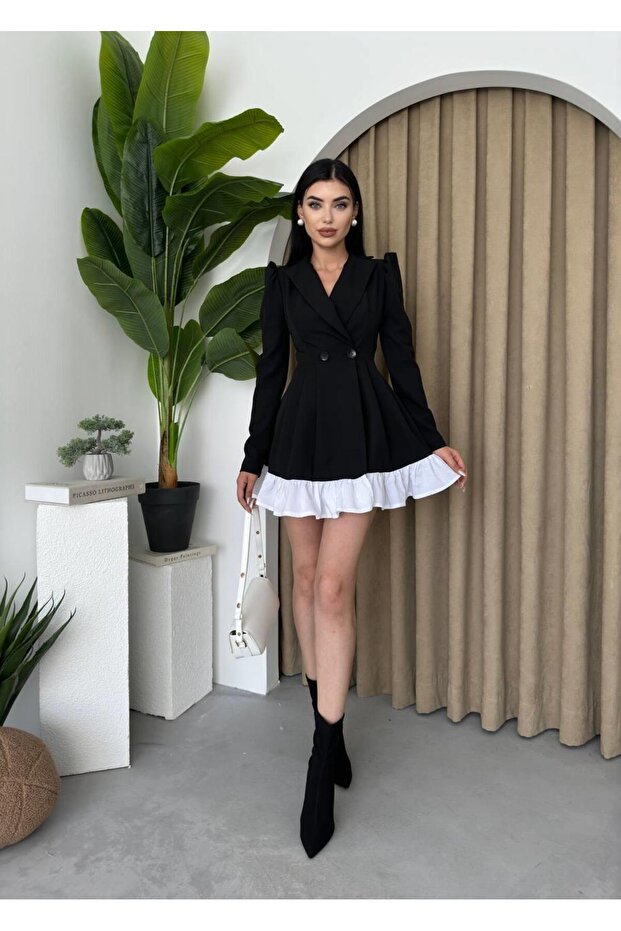 Rossa Mini Düğmeli Elbise - 2